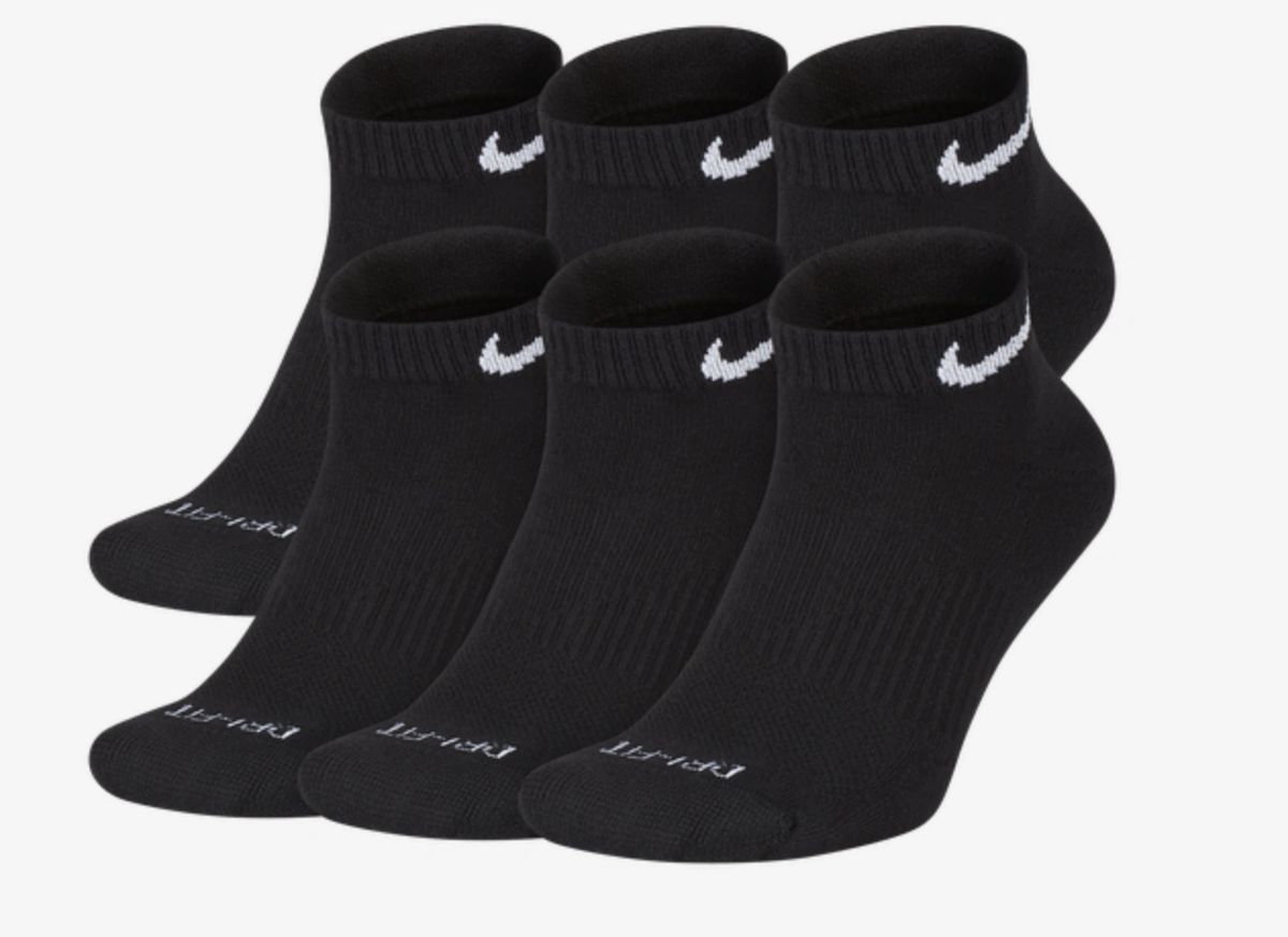 Nike DriFIT Ankle Socks Black/White